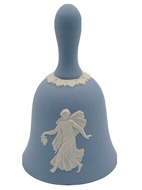 Wedgwood Blue Jasperware Bell Dancing Hour Danbury Mint Vintage 70s